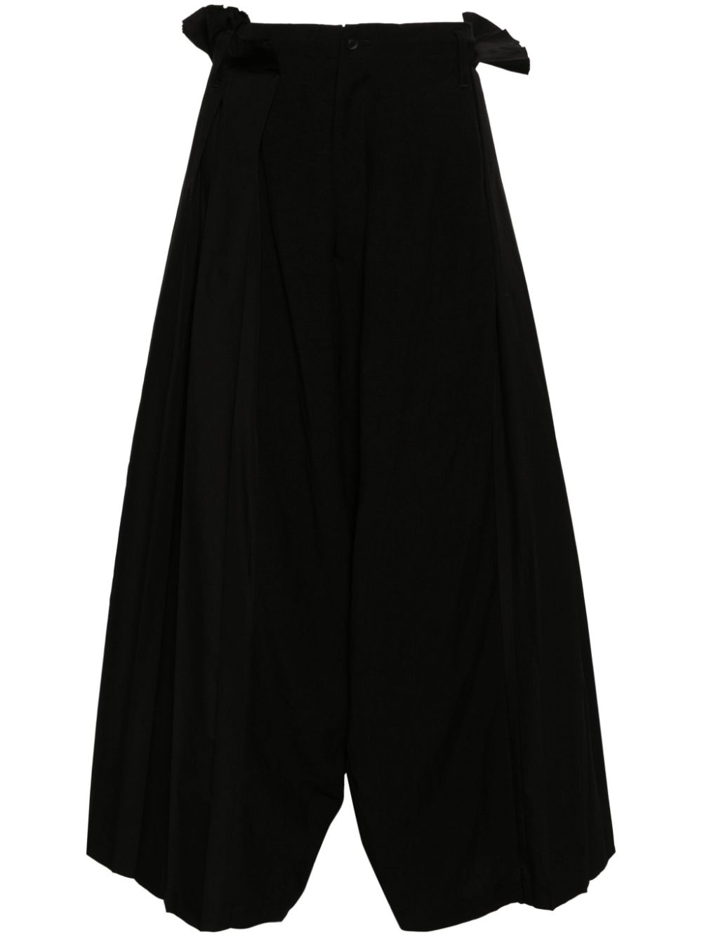 pleated wide-leg trousers - 1