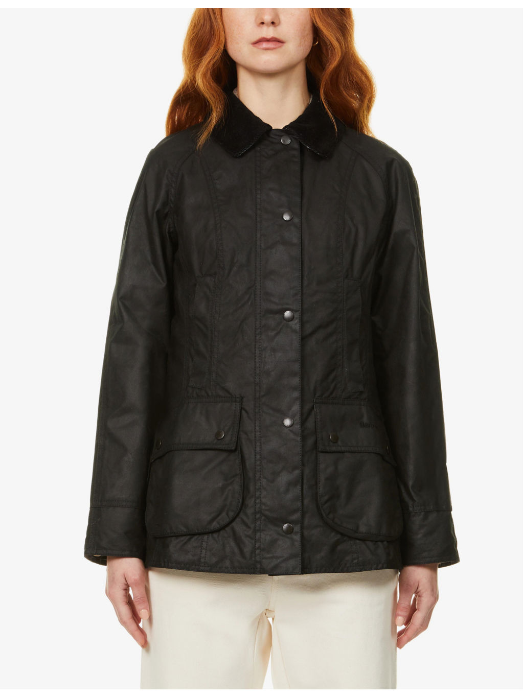 Beadnell tartan-lined waxed-cotton jacket - 3