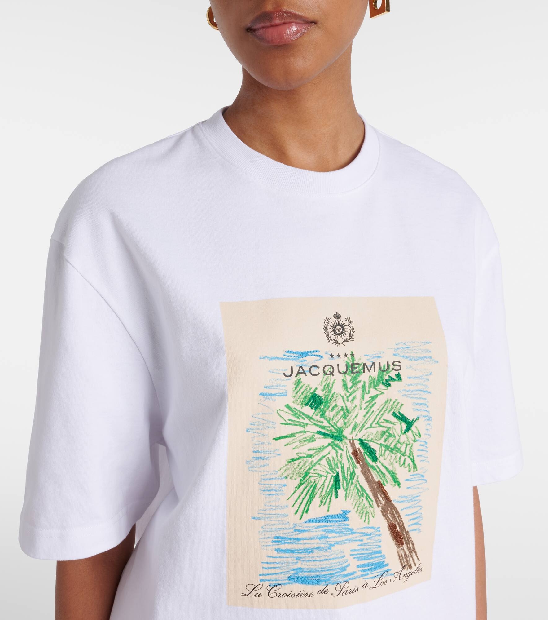 Marino printed cotton jersey T-shirt - 4