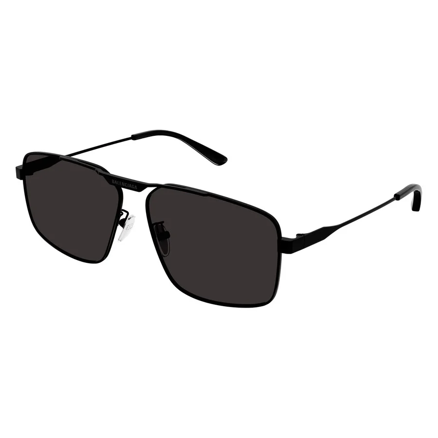 Balenciaga Grey Navigator Men's Sunglasses BB0418SK 001 62 - 1