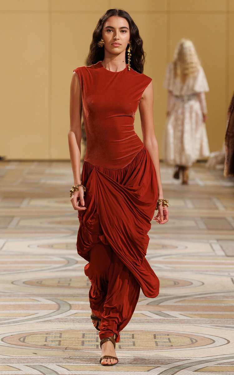 Memento Drape Dress berry - 2