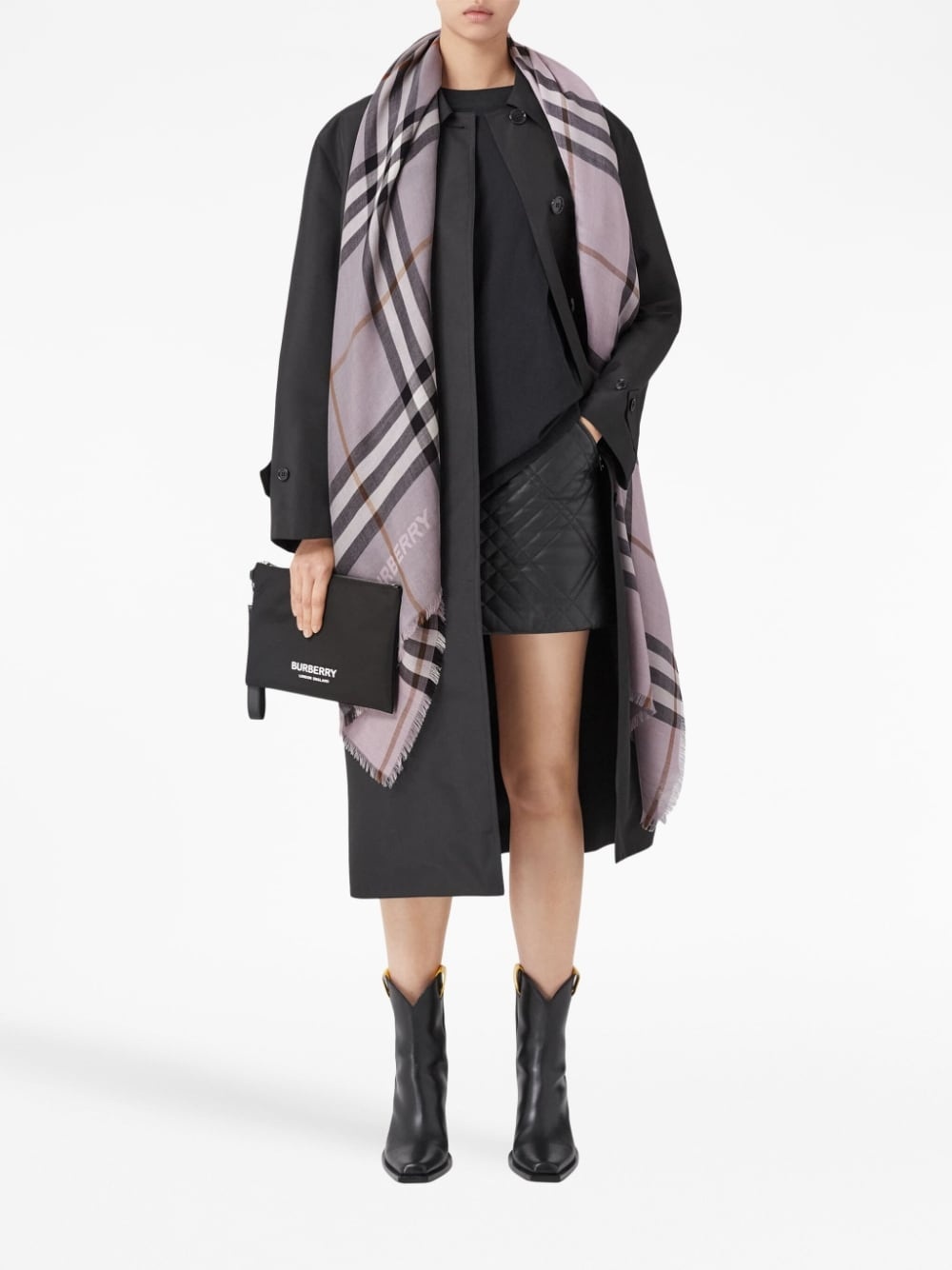 check-pattern scarf - 3