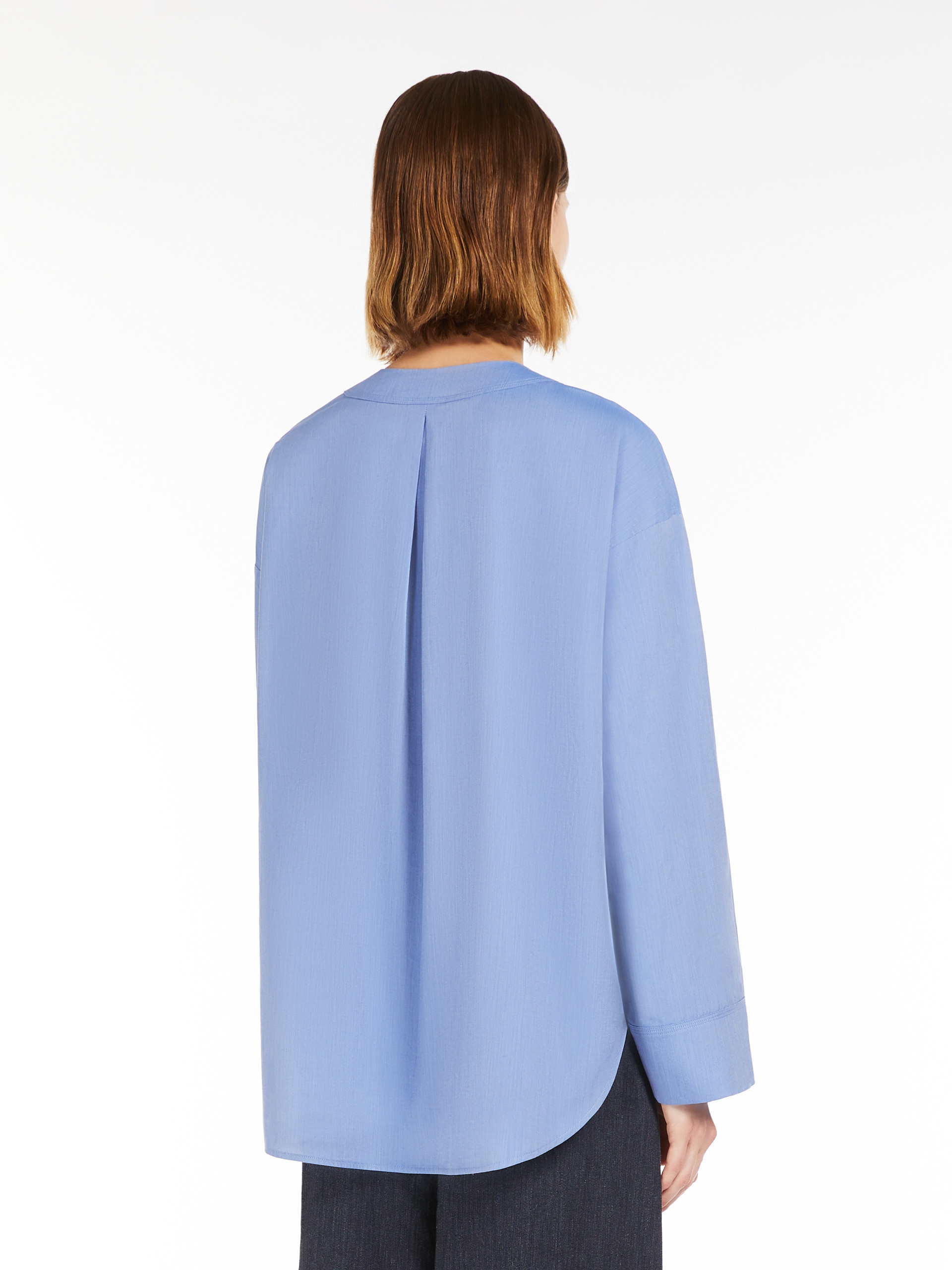 YOLE Cotton canvas V-neck shirt - 4