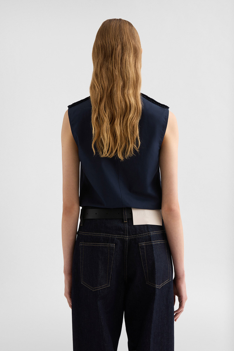 Cotton Poplin Ruffle Shirt 5