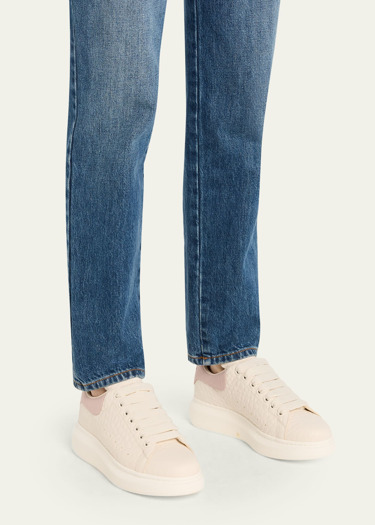 Oversized Leather Sneakers - 2