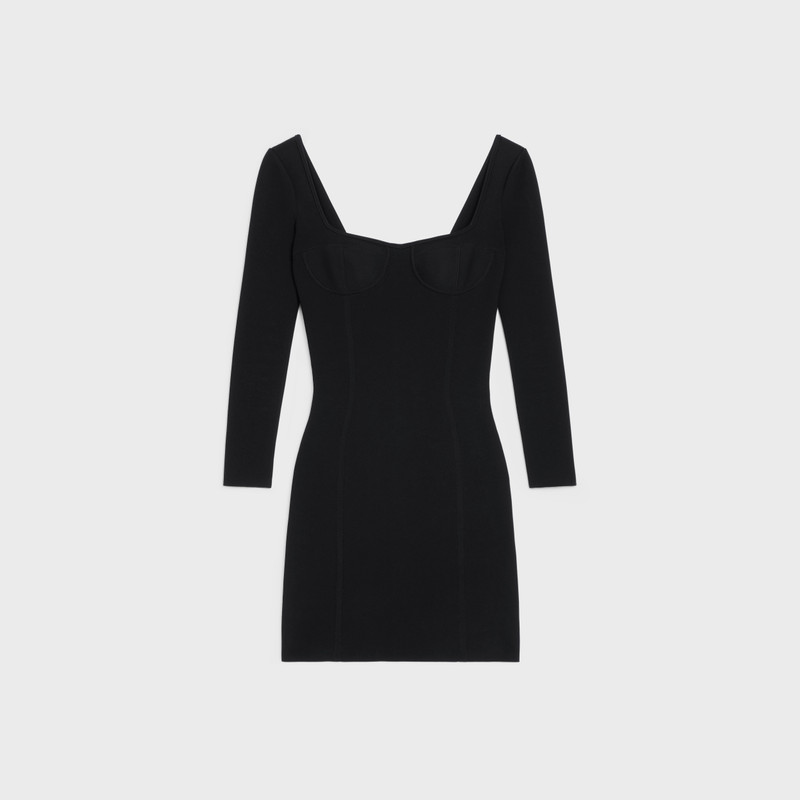 Corset dress in underpinning viscose 1