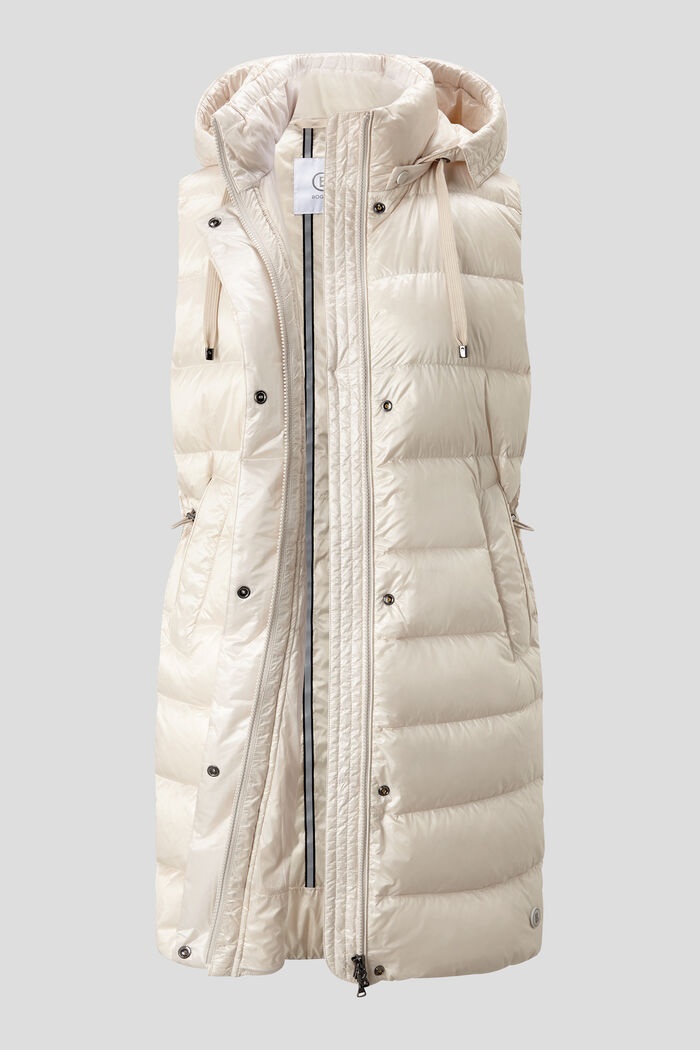 Jella Down waistcoat in Cream - 6