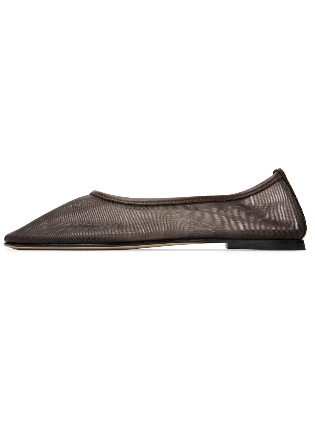 Brown Balla Mesh Ballerina Flats - 3