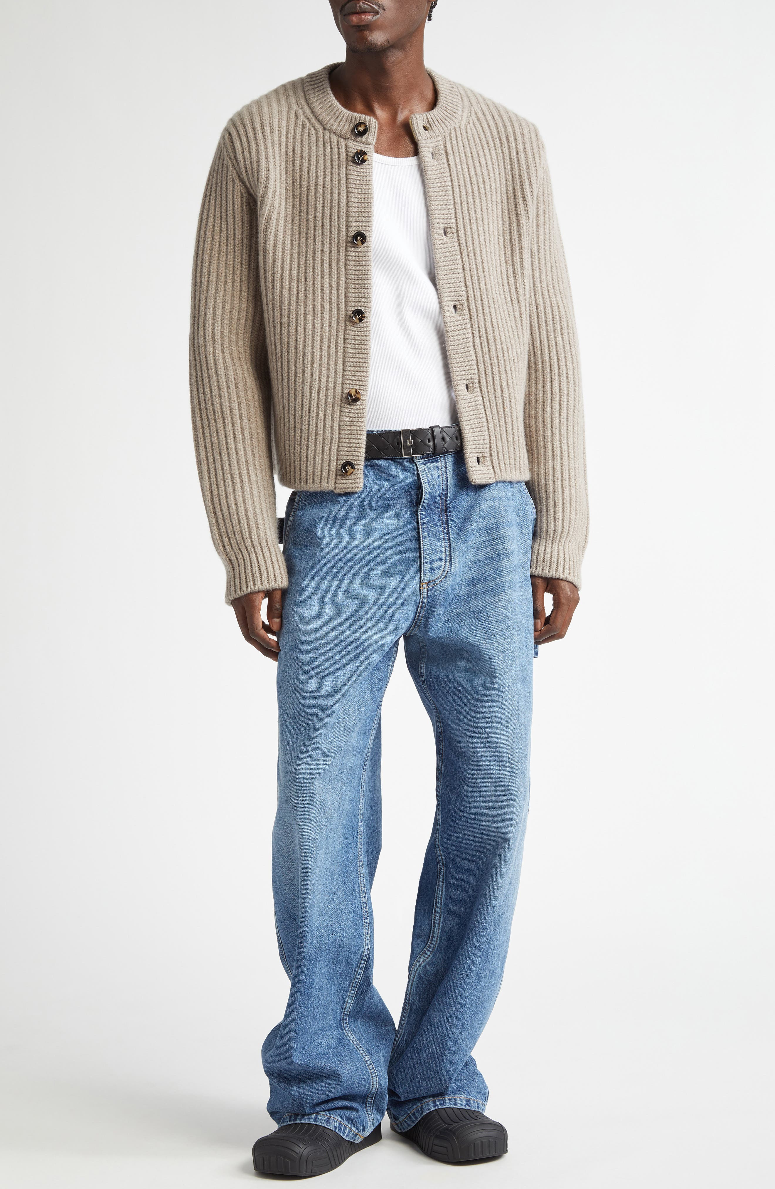 Rib Wool & Cashmere Cardigan - 2