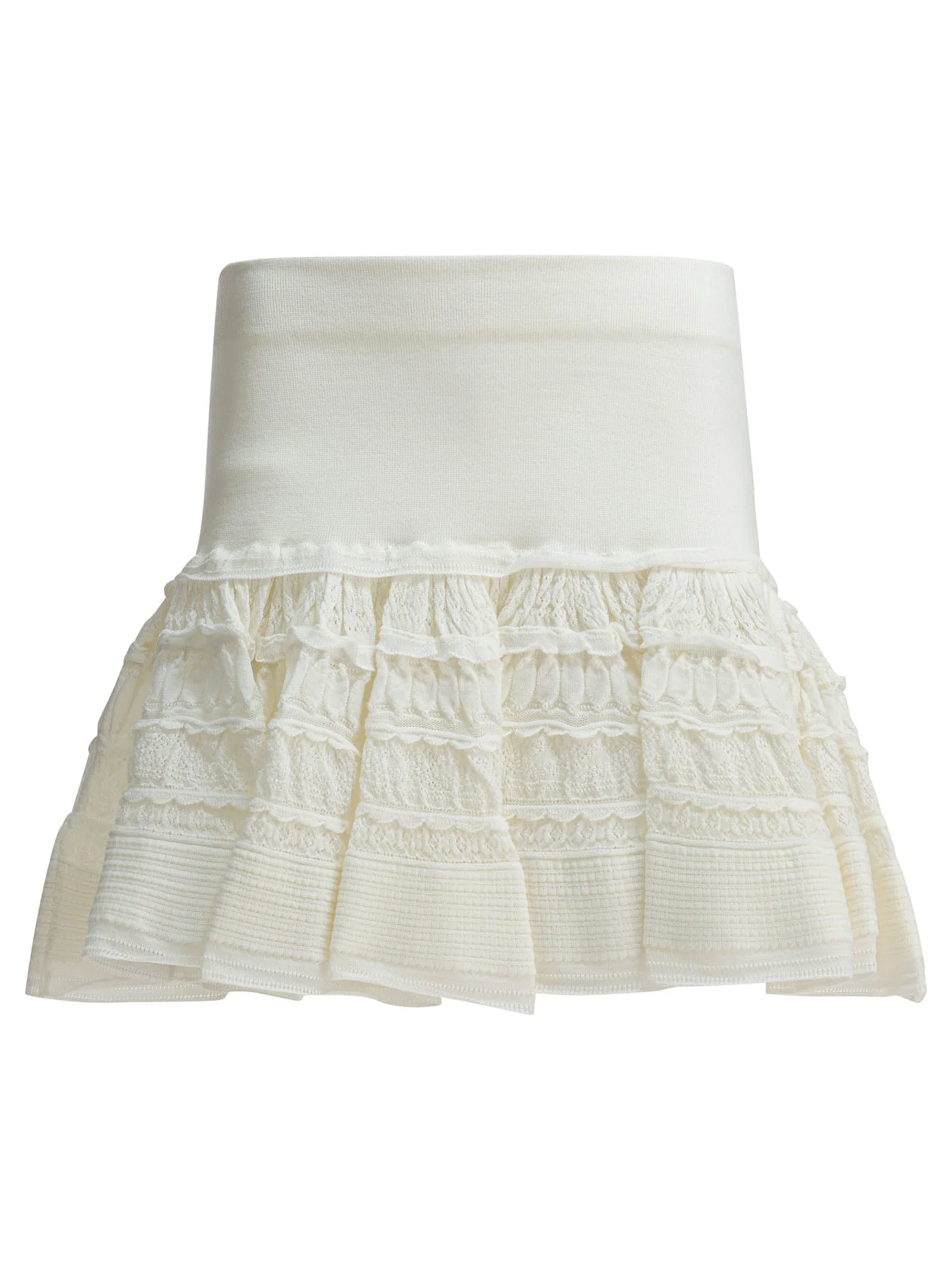 Alaïa Miniskirt With Ruffles - 1