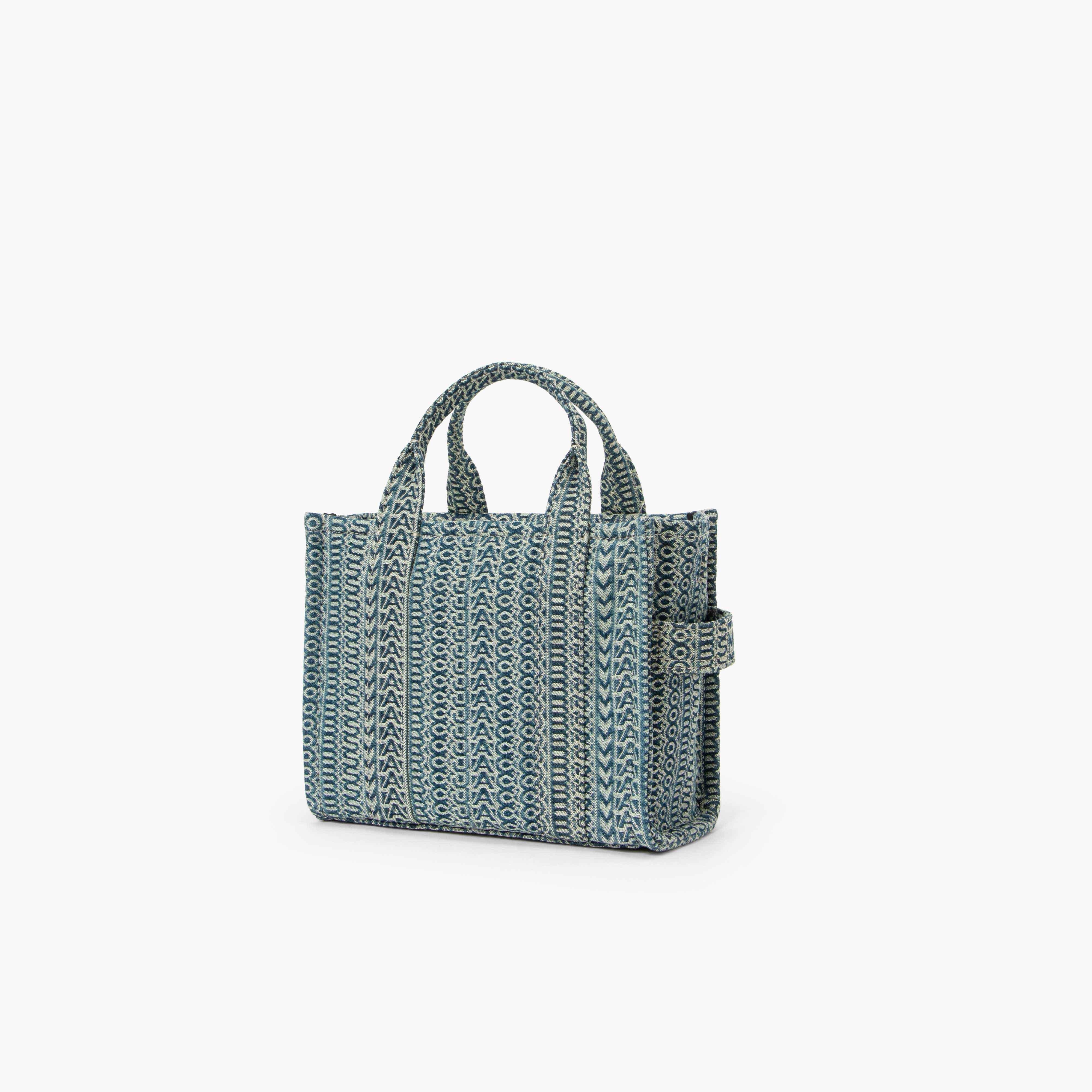 THE WASHED MONOGRAM DENIM MINI TOTE BAG - 5