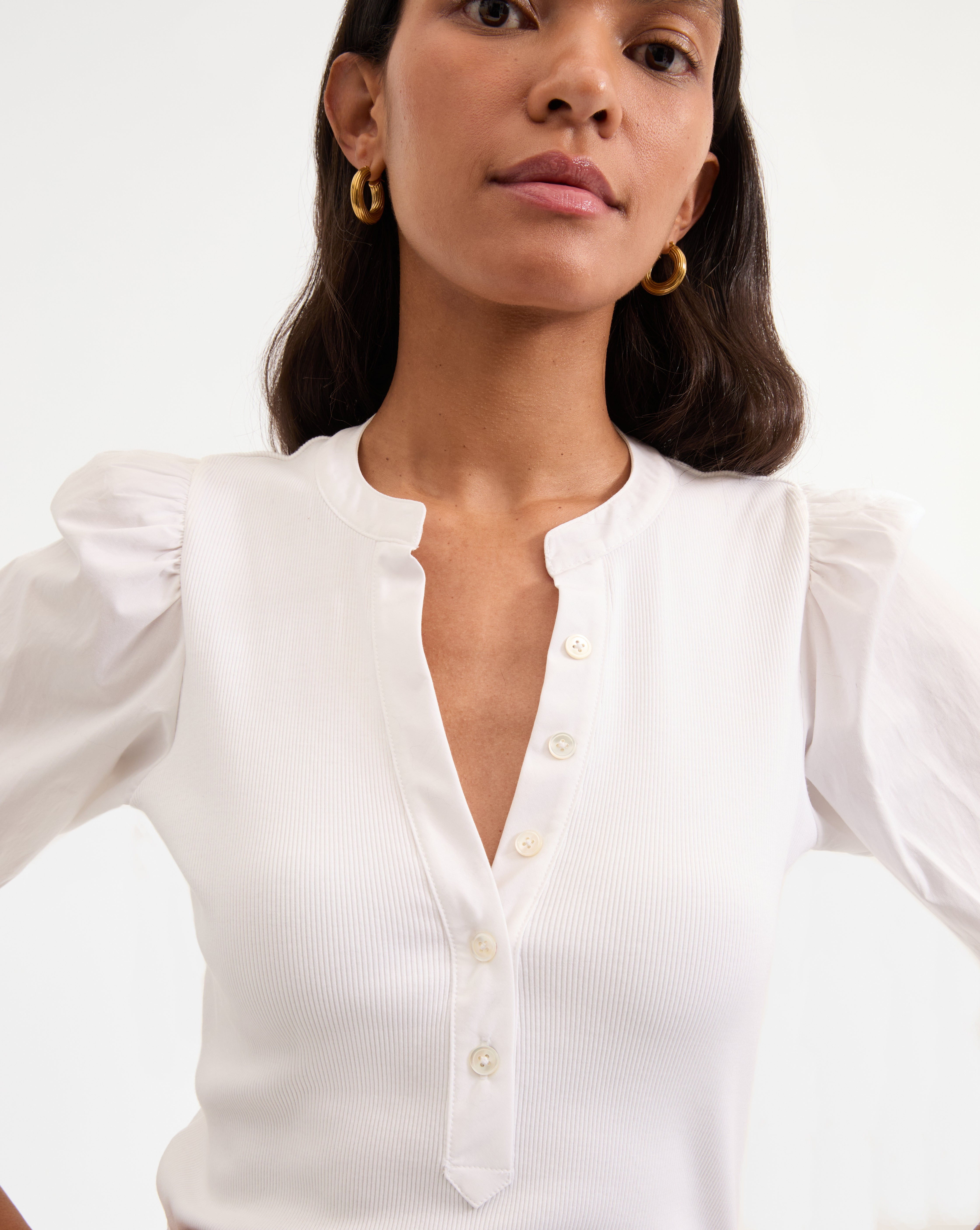 CORALEE PUFF-SLEEVE TEE - 4