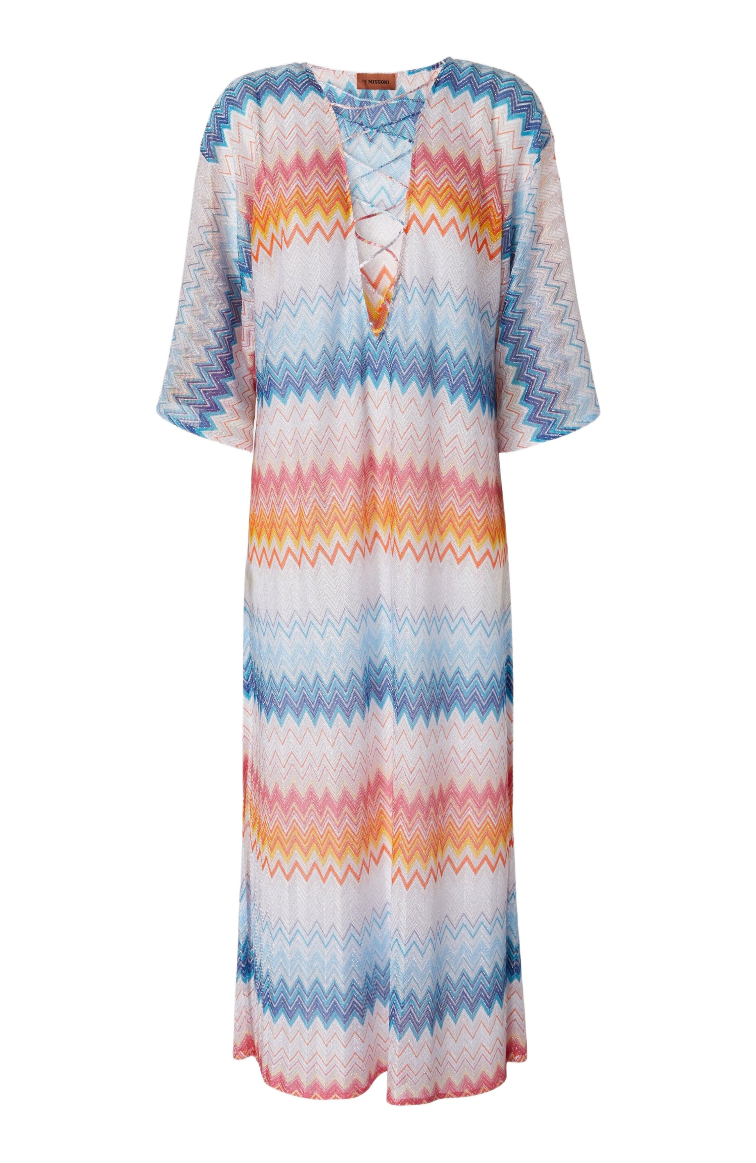 Missoni Long Cover-up In Zigzag Lamé Viscose Blend in Multicoloured at Nordstrom - 2