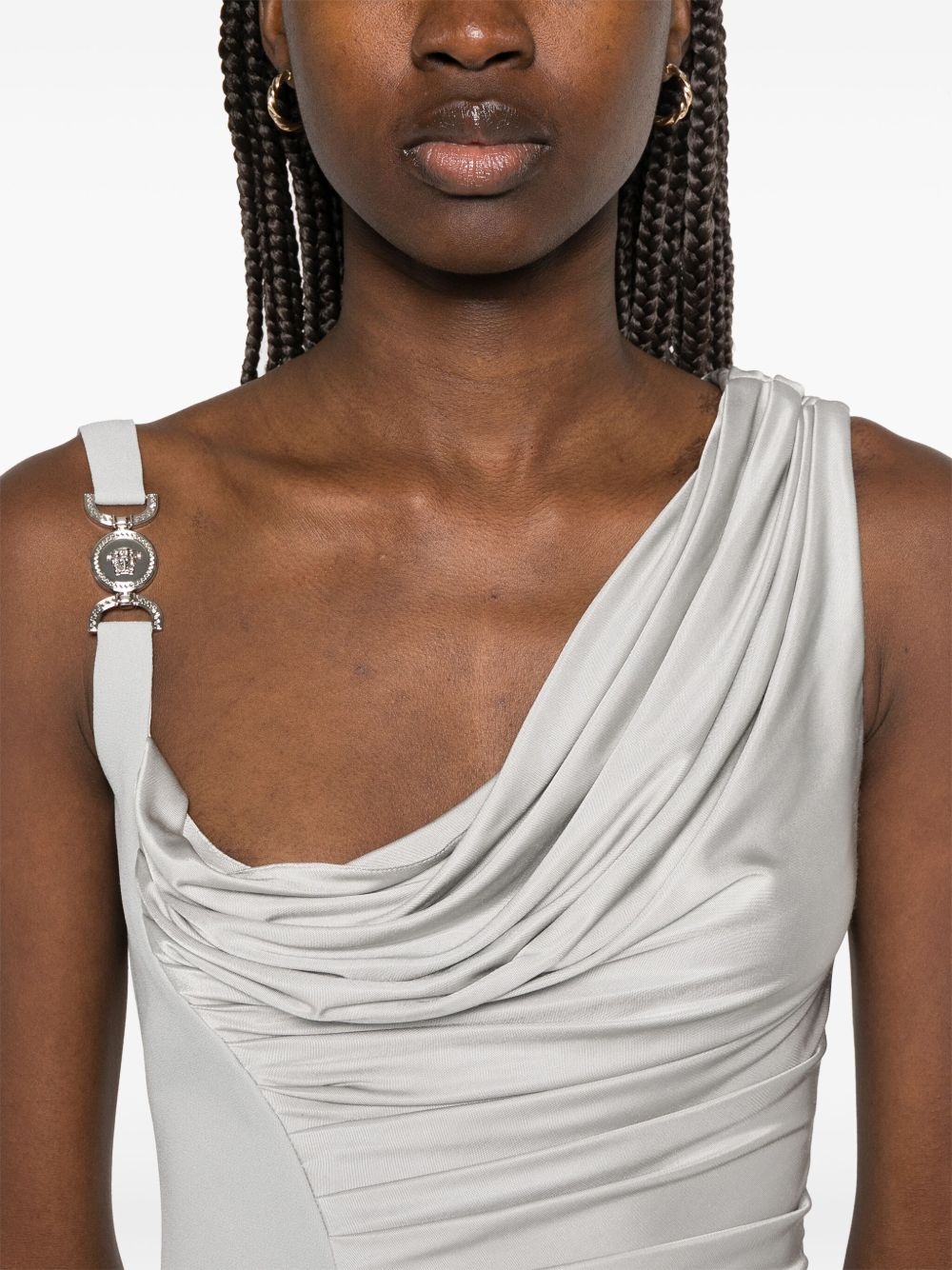 Medusa Head-plaque mini dress - 5