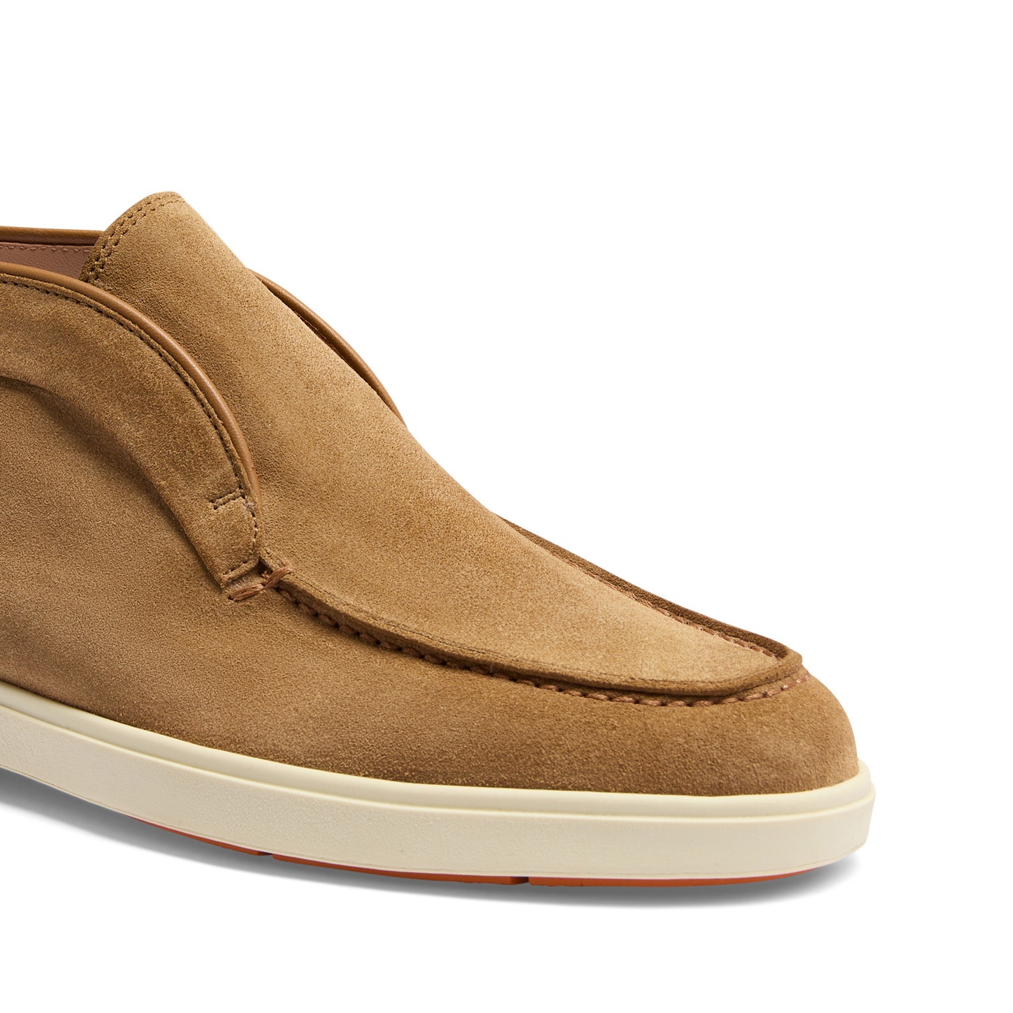 Women's light brown suede desert boot - 5