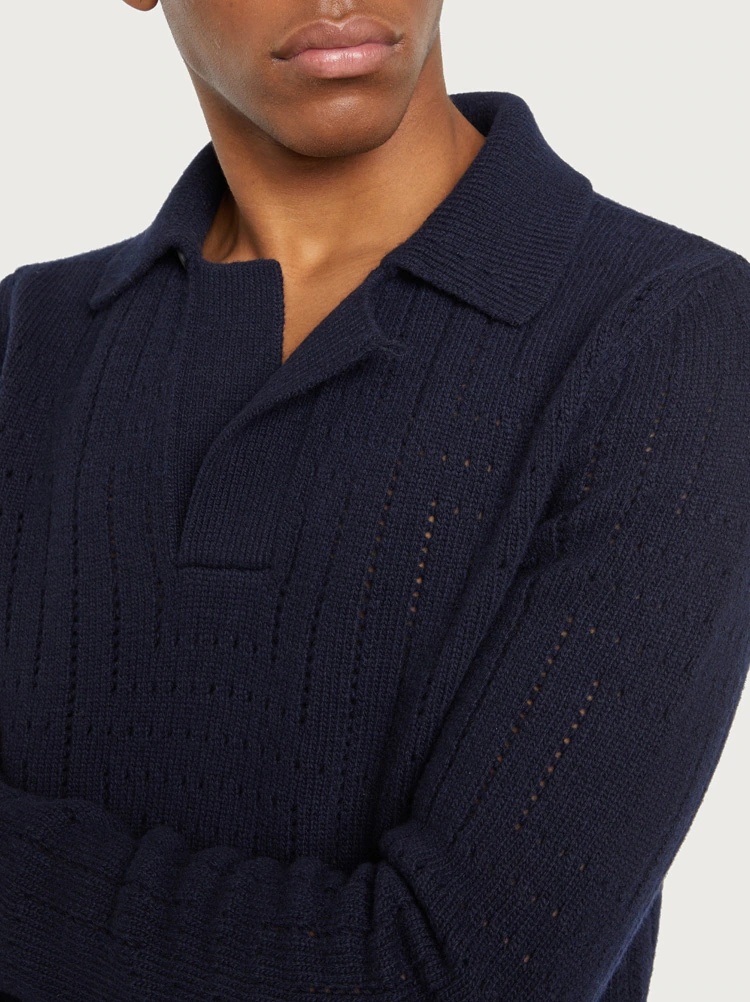 A-JOUR PUNCTUATED SWEATER - 4