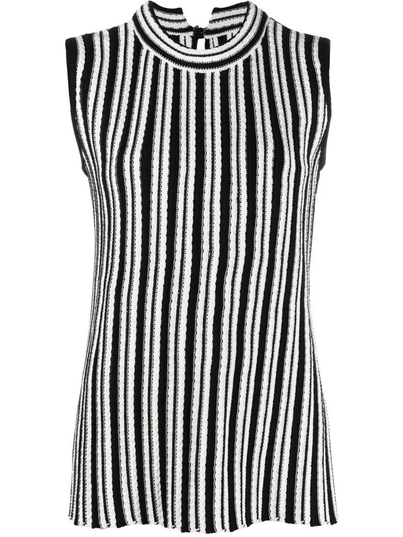 늑골 니트 sleeveless 탑 1