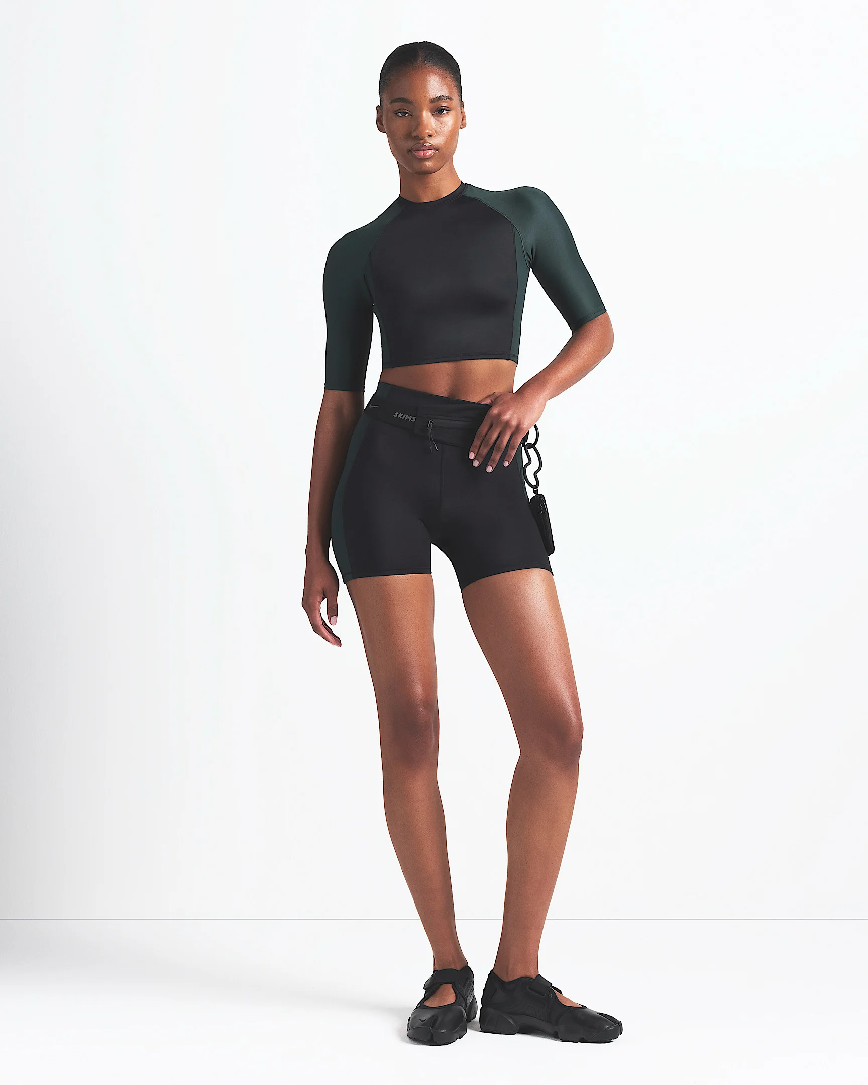 NikeSKIMS Shine Women's High-Waisted 5" Biker Shorts - 1