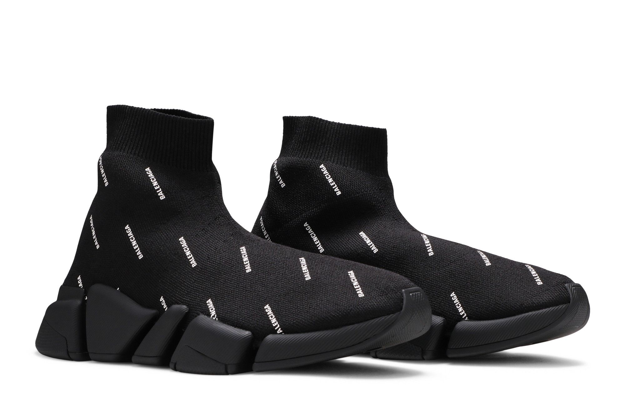Balenciaga Wmns Speed 2.0 Sneaker 'Allover Logo - Black' - 8
