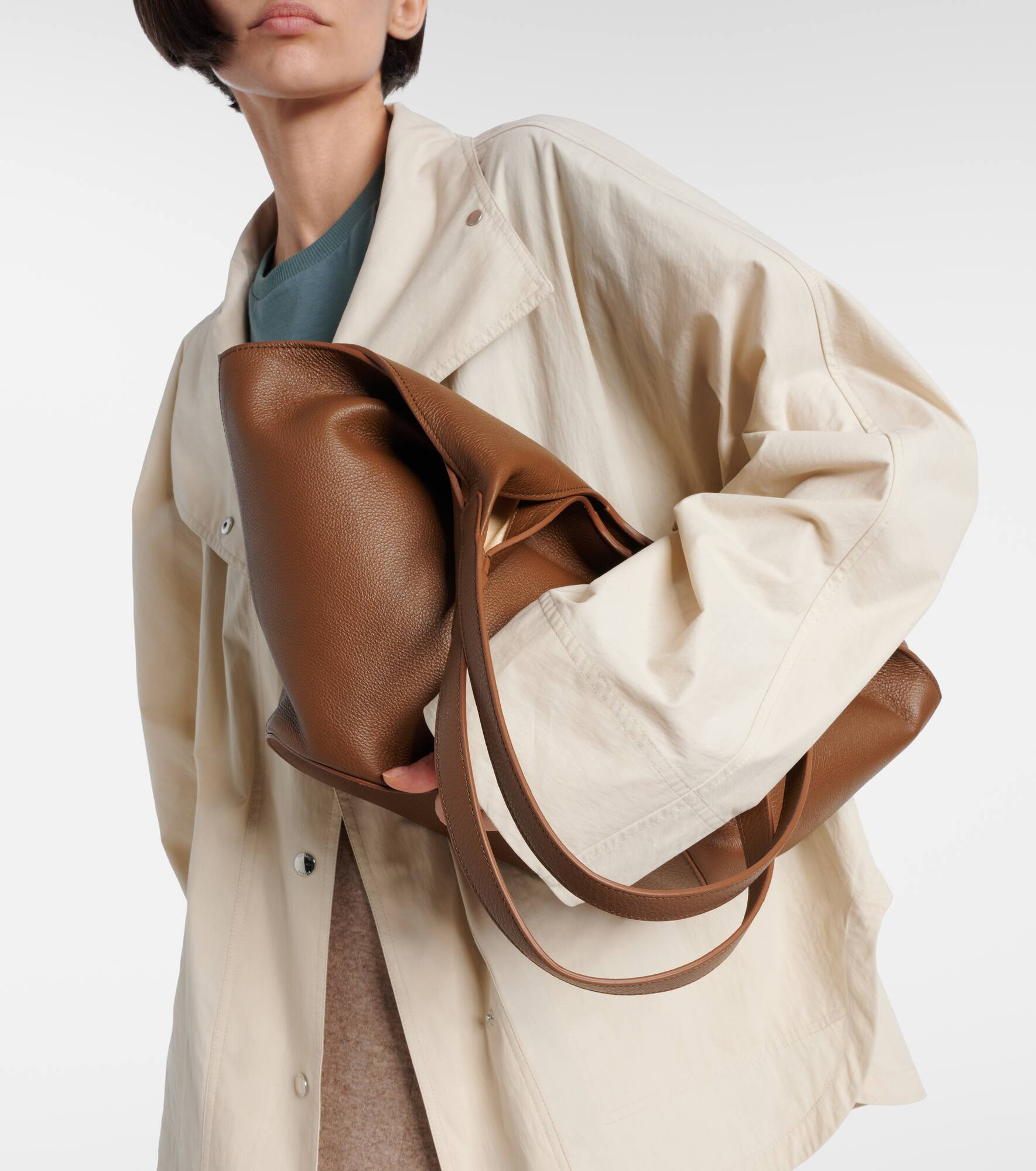 Phantom leather tote bag - 6