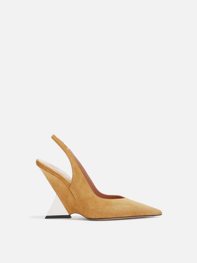 ''CHEOPE'' MUSTARD AND NICHEL SLINGBACK - 1