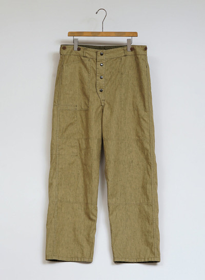Nigel Cabourn Mountain Pant Reversible in Green outlook