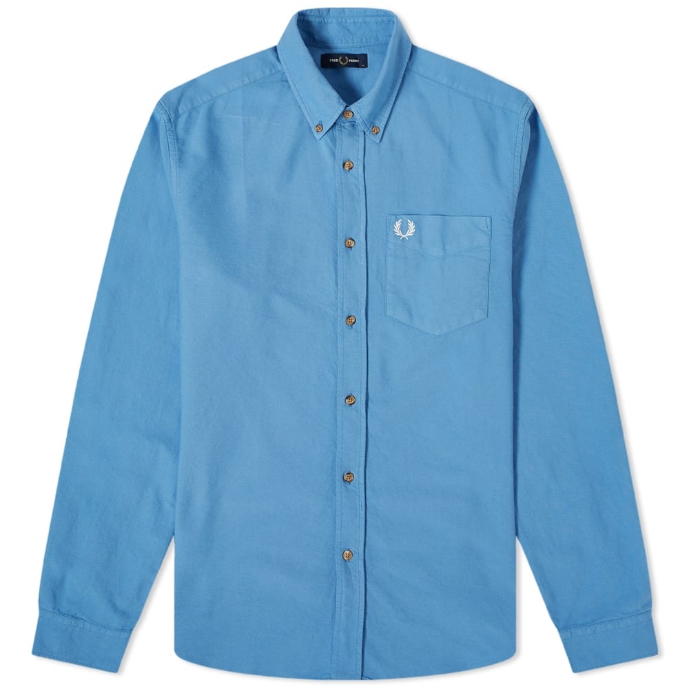 Fred Perry Authentic Button Down Overdyed Oxford Shirt - 1