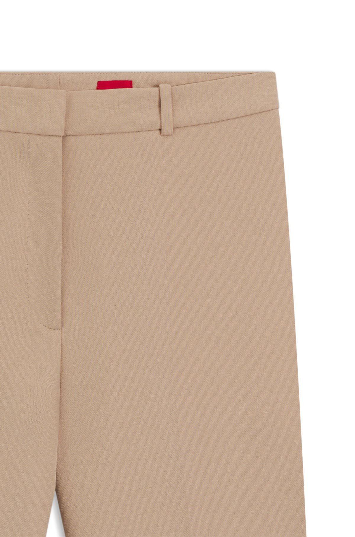 REGULAR-FIT PANTS WITH WIDE LEG IN STRETCH FABRIC - 6