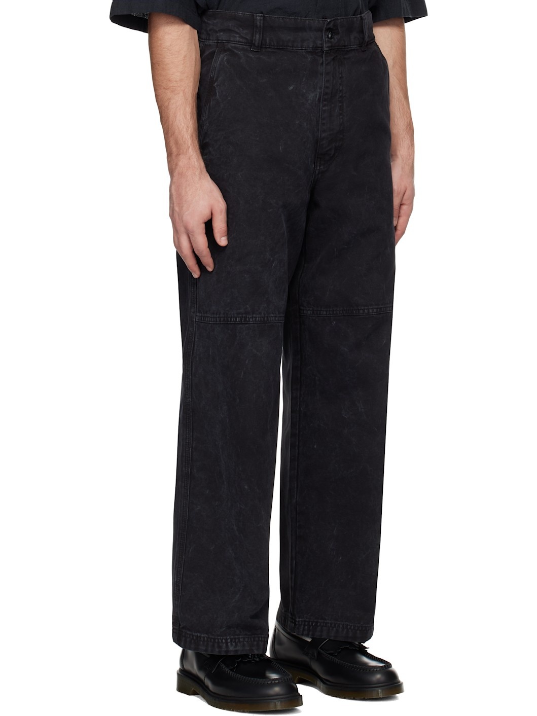 Black Stamp Trousers - 2