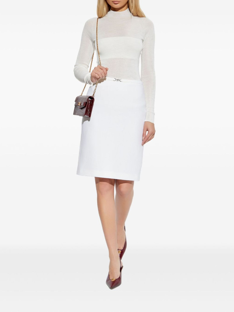 VERSACE Medusa-buckle mini skirt outlook