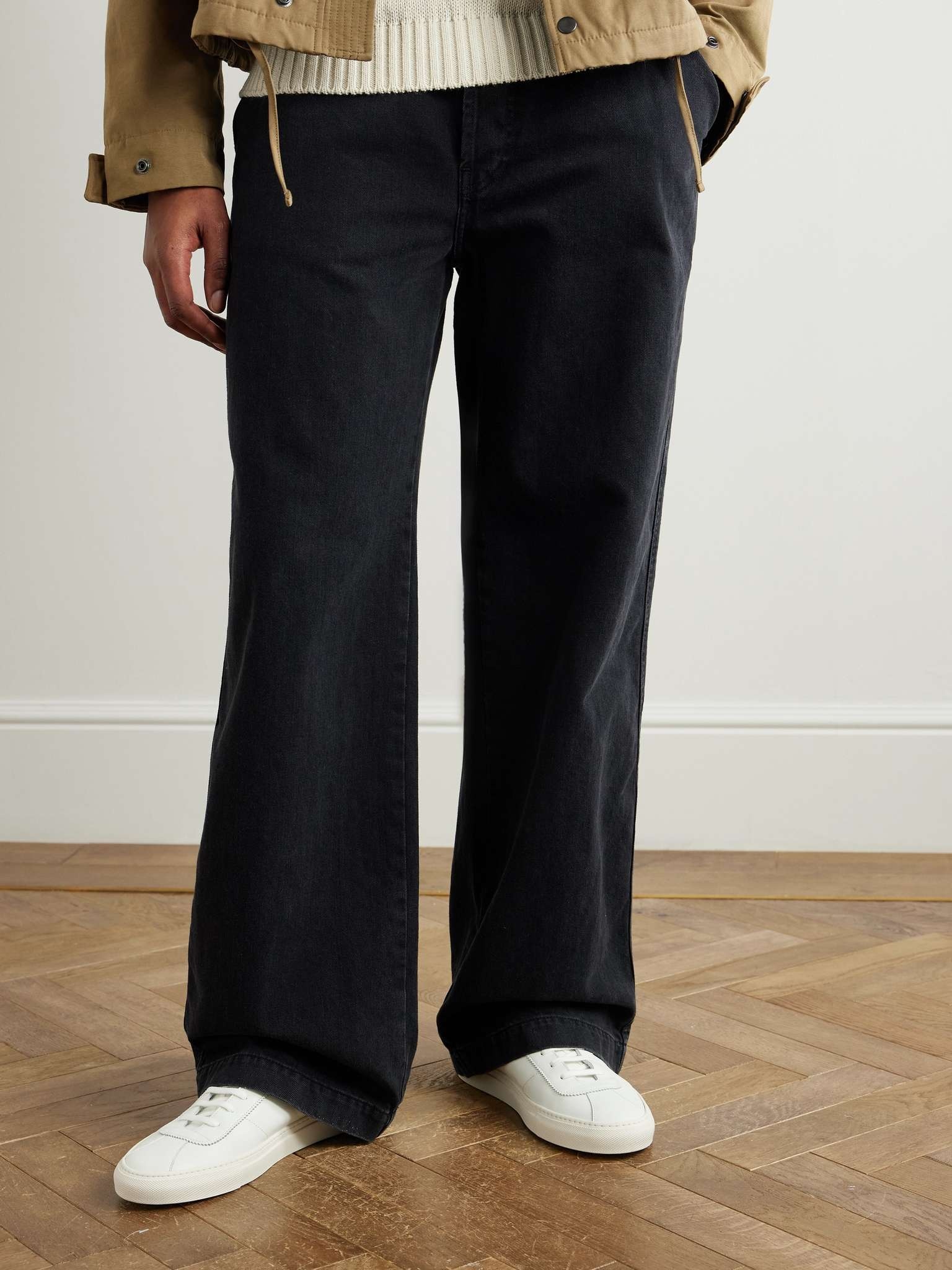 Tennis Suede-Trimmed Leather Sneakers - 2