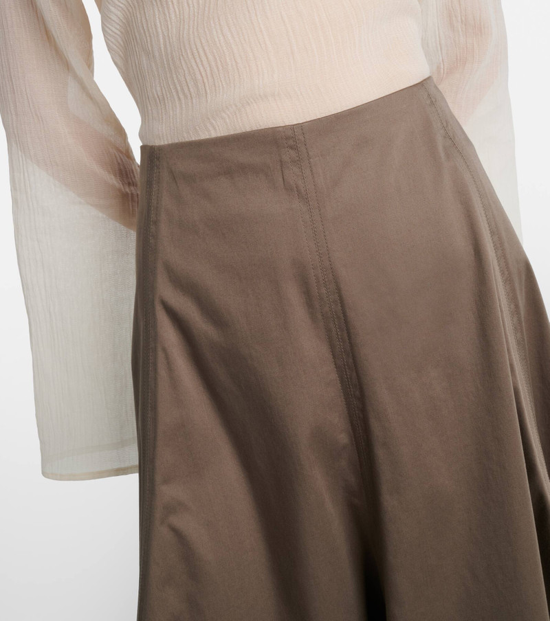 Janan cotton-blend sateen midi skirt 4