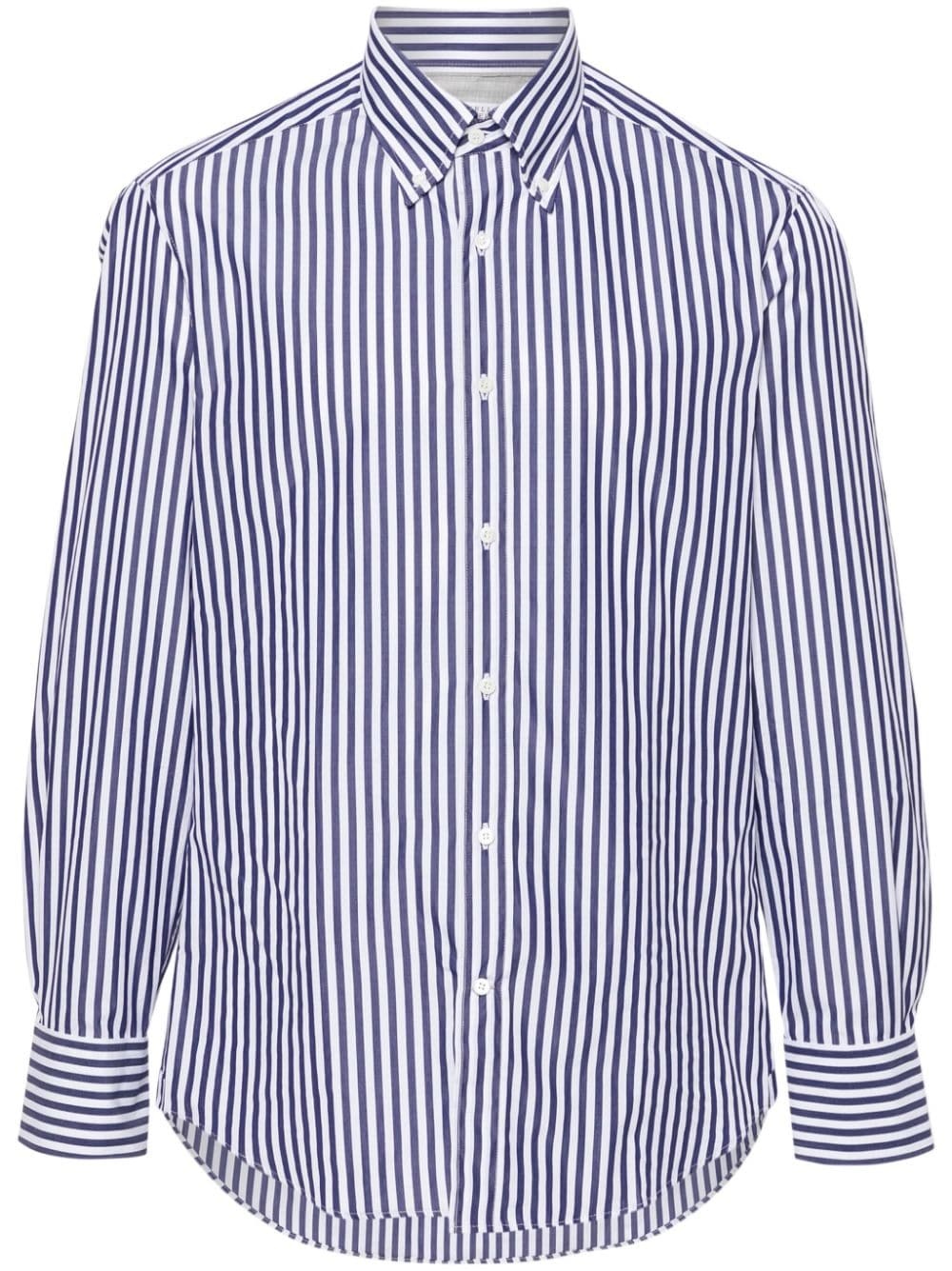 striped poplin shirt - 1