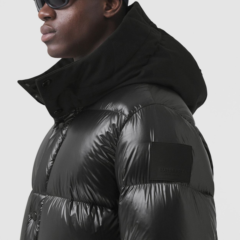 Nylon Hooded Puffer Coat 5