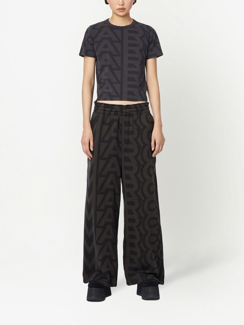 monogram-pattern track pants - 3