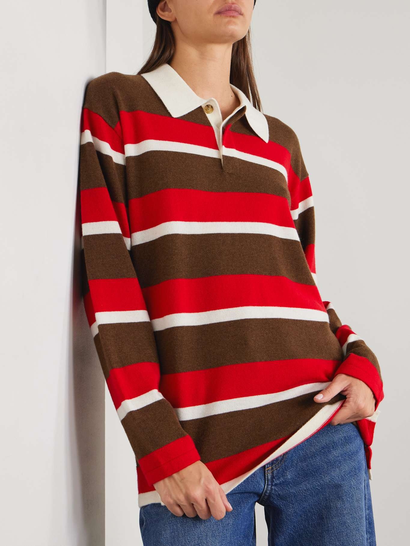 Oversized striped cashmere sweater Multi - 3