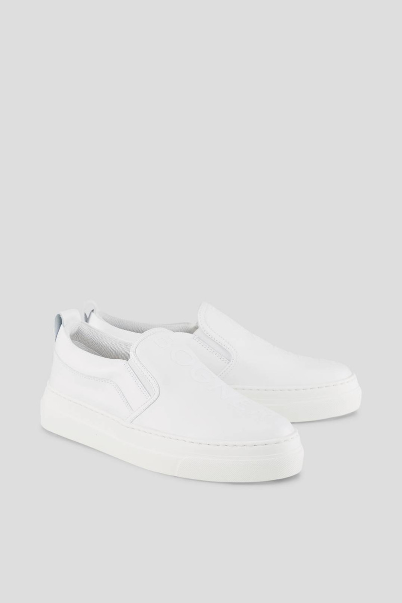 BARCELONA SLIP-ON SNEAKERS IN WHITE 3