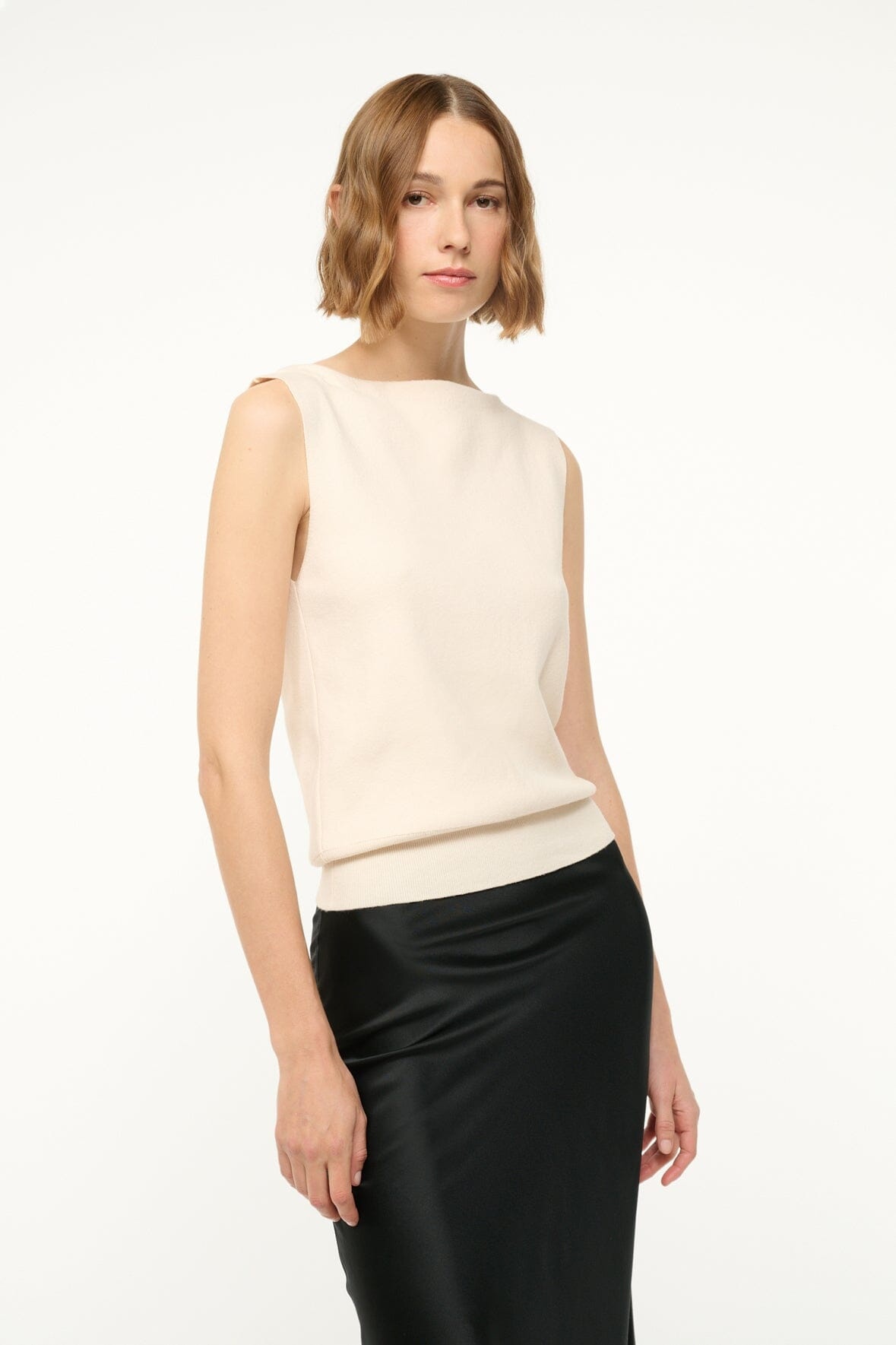 STAUD ROCKI SWEATER ECRU - 4