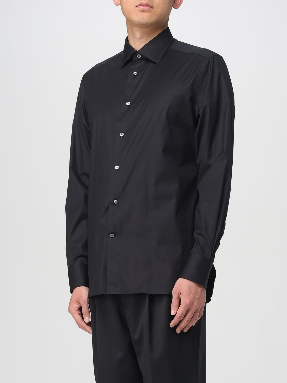 Zegna Shirt Men Black - 4