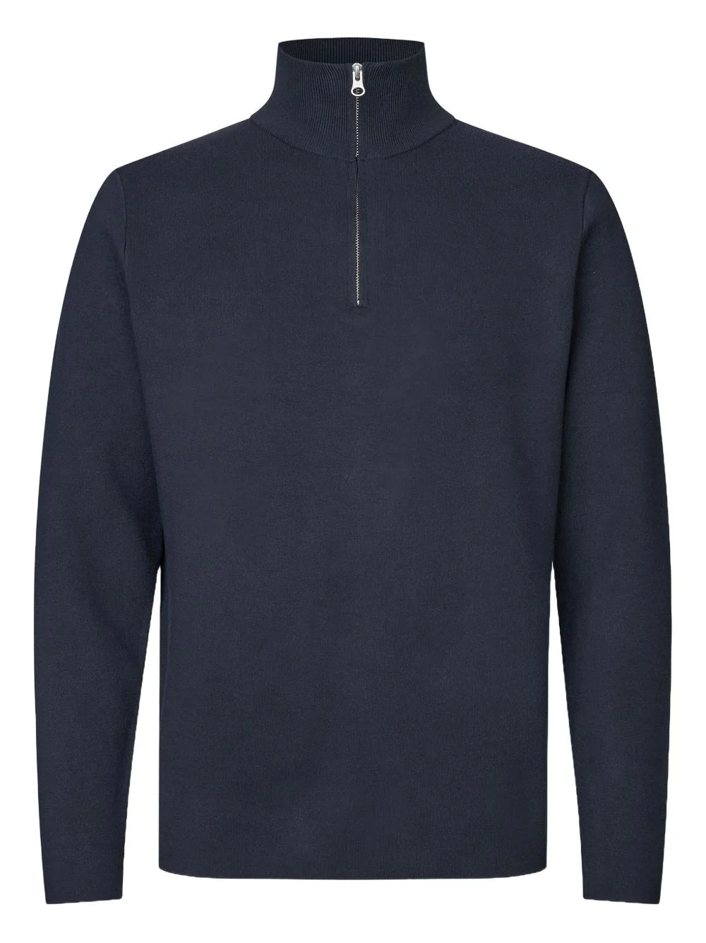 high-neck zip-up sweater - 1