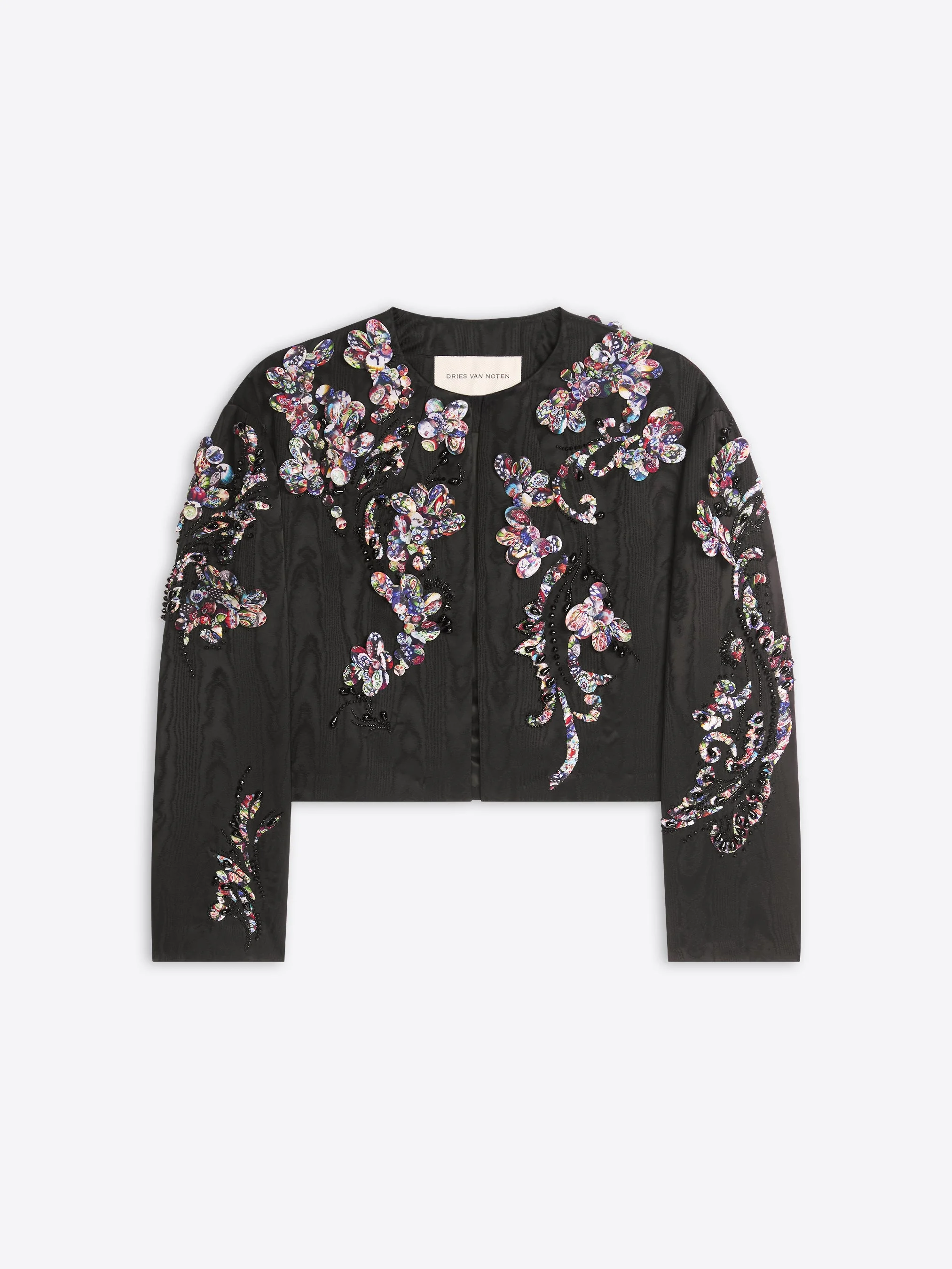 EMBROIDERED MOIRÉ JACKET - 1