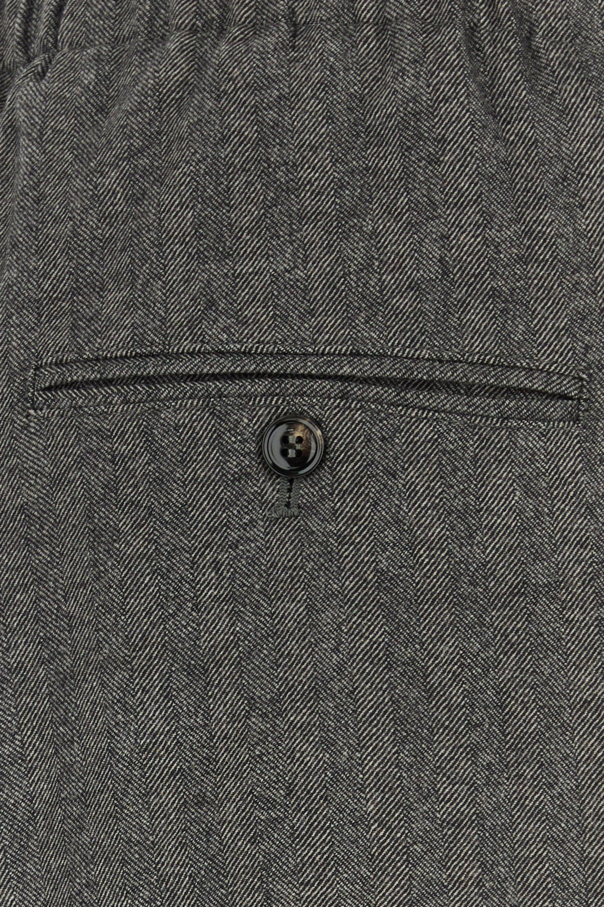 Dark grey stretch wool blend pant - 3