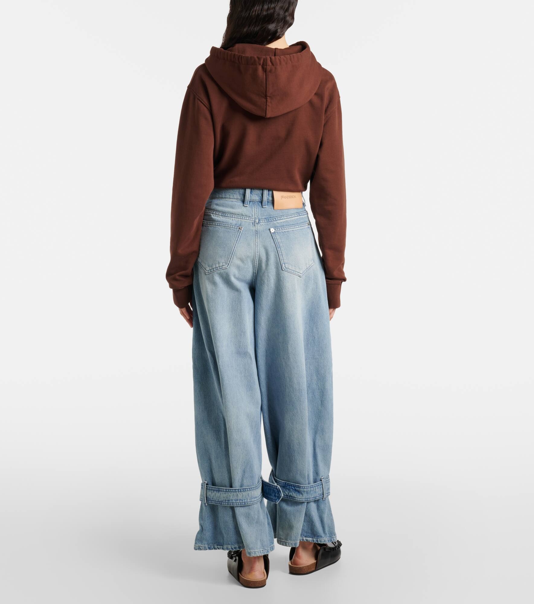 Buckle-detail mid-rise wide-leg jeans - 3