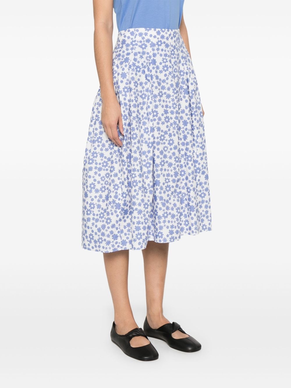 poplin midi skirt - 3