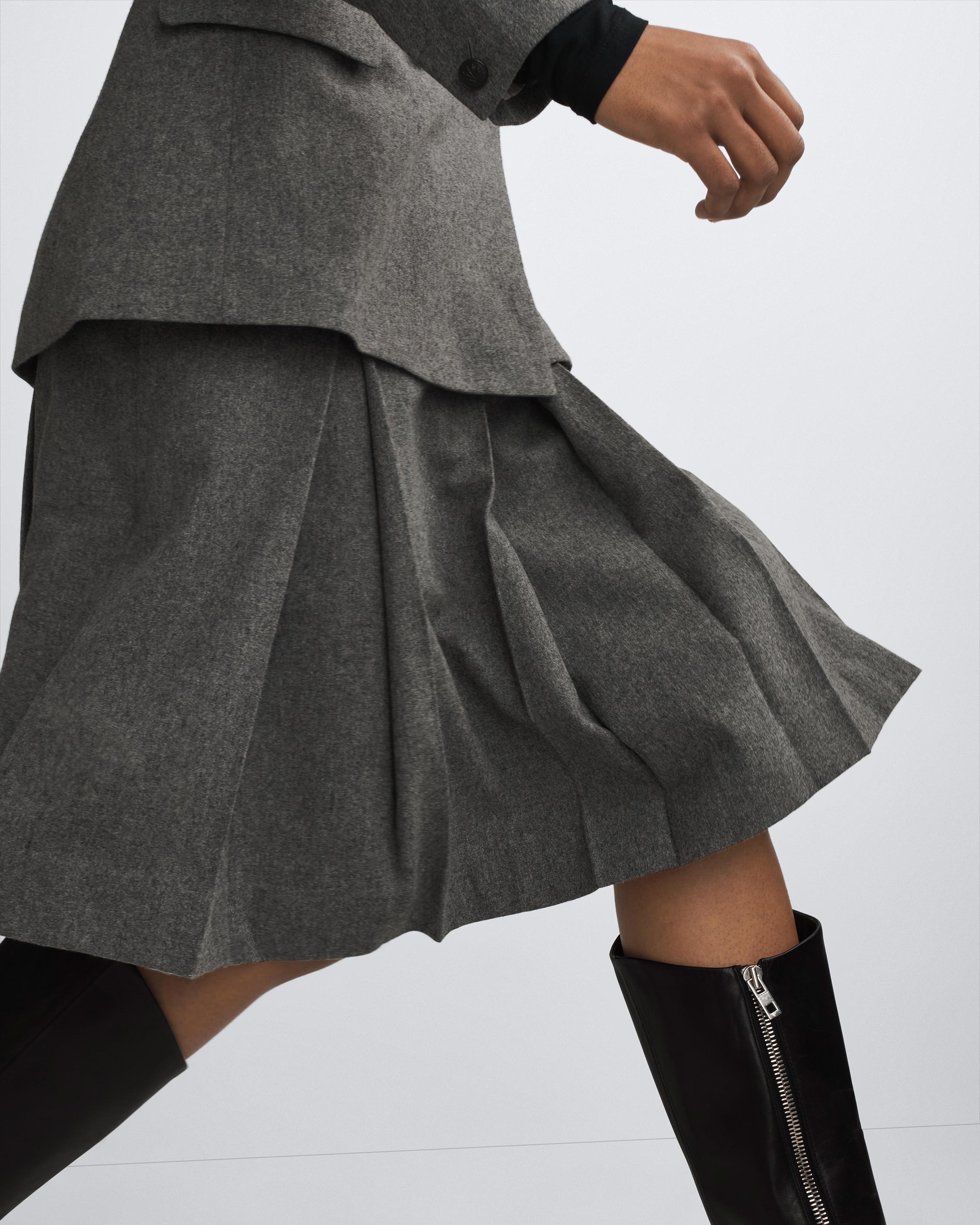Garnet Italian Wool Skirt
Midi - 7