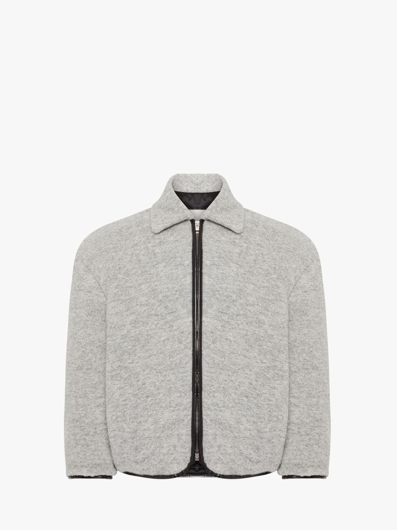 CONTRAST TRIM CASUAL JACKET - 1