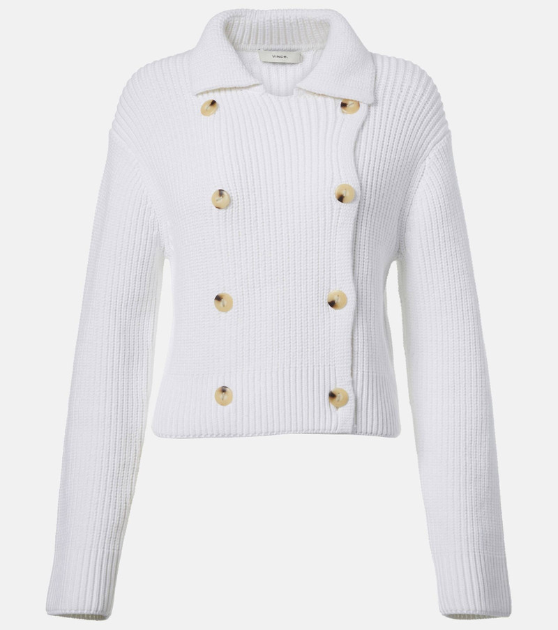 Double-breasted cotton-blend jacket 1