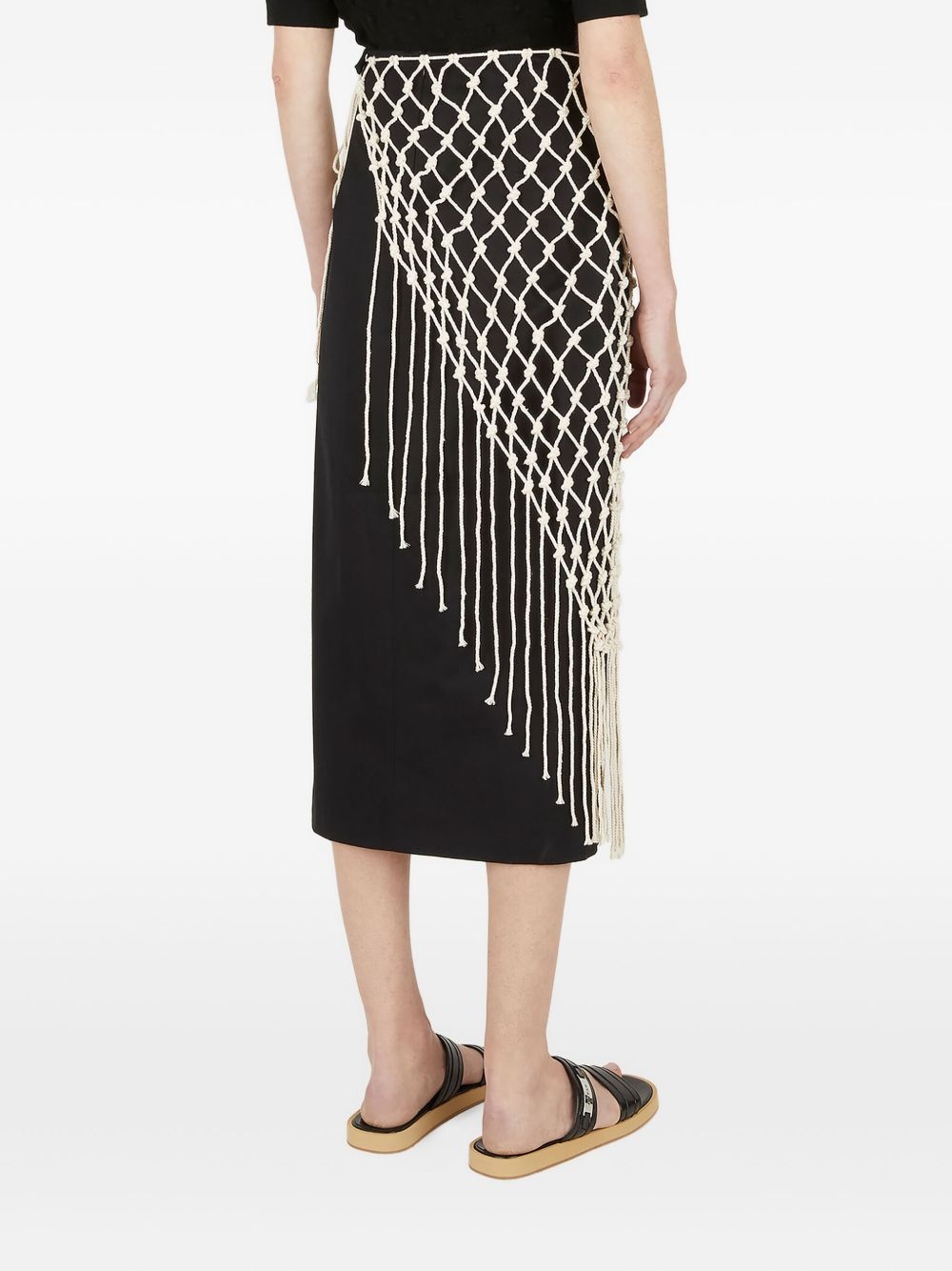 macramé-overlay skirt - 4