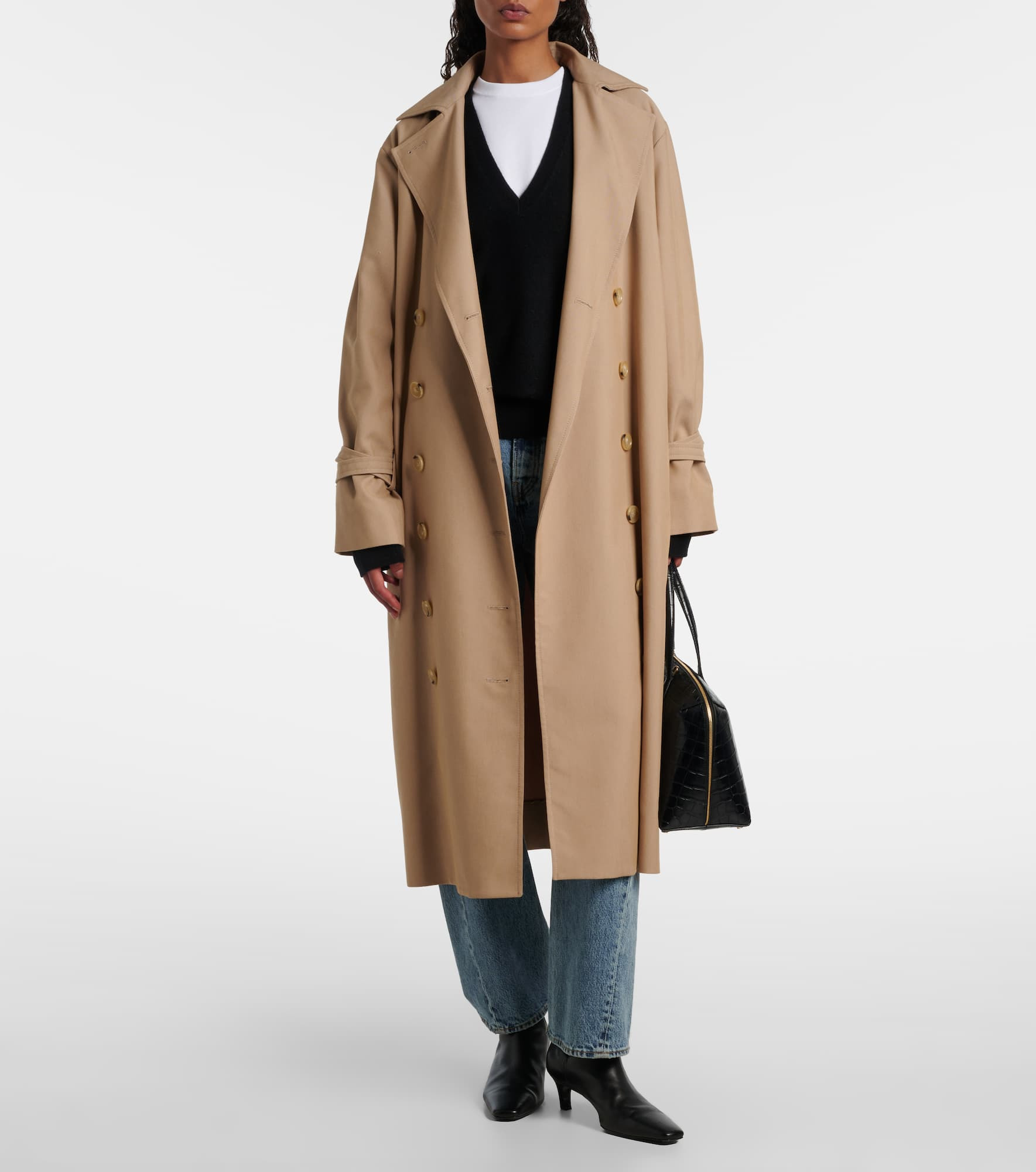 Signature cotton-blend trench coat - 2