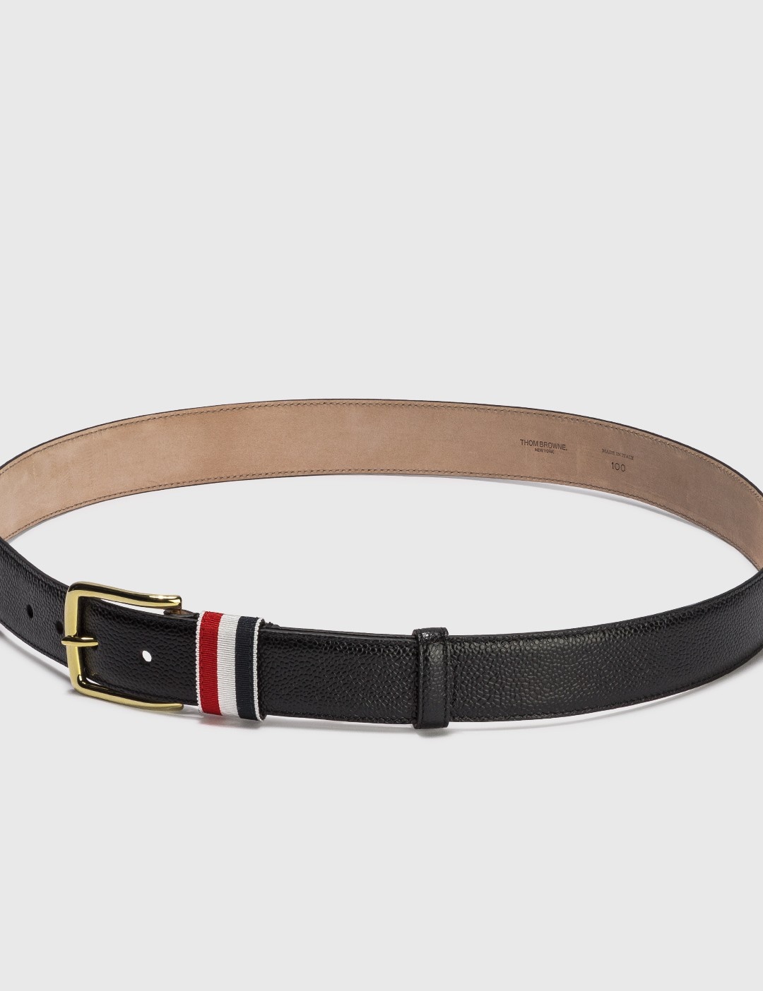 PEBBLED LEATHER BELT - 2